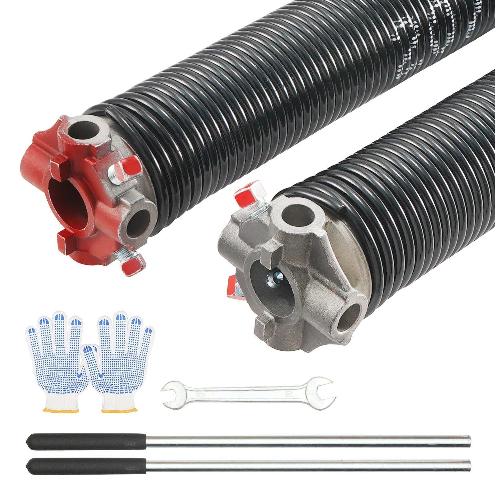 [New]Garage Door Torsion Springs,Pair of 0.207 x 2 x 22inch,16000 Cycles,Garage