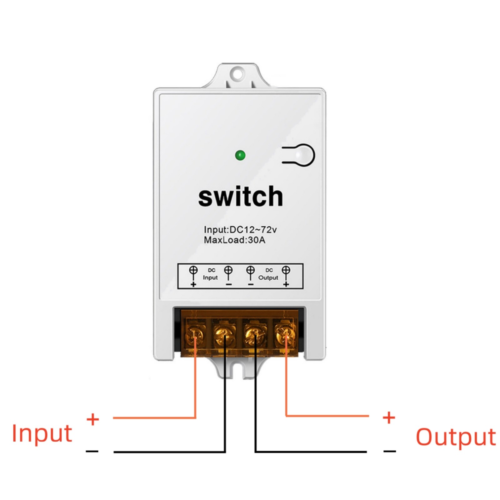 DC12-72V Remote Control Relay Switch 500m Range Wireless Remote Switch 433MHz