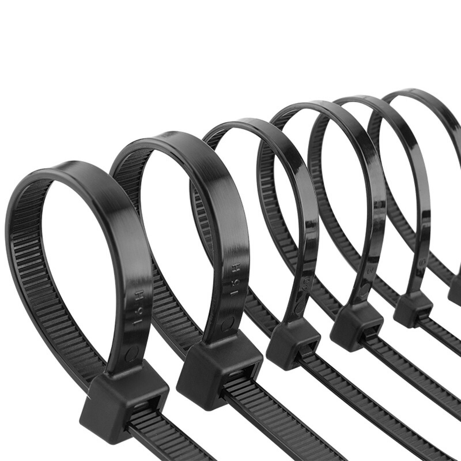 White & Black Nylon Extra Strong Cable Ties Zip Ties Wraps -  High Quality