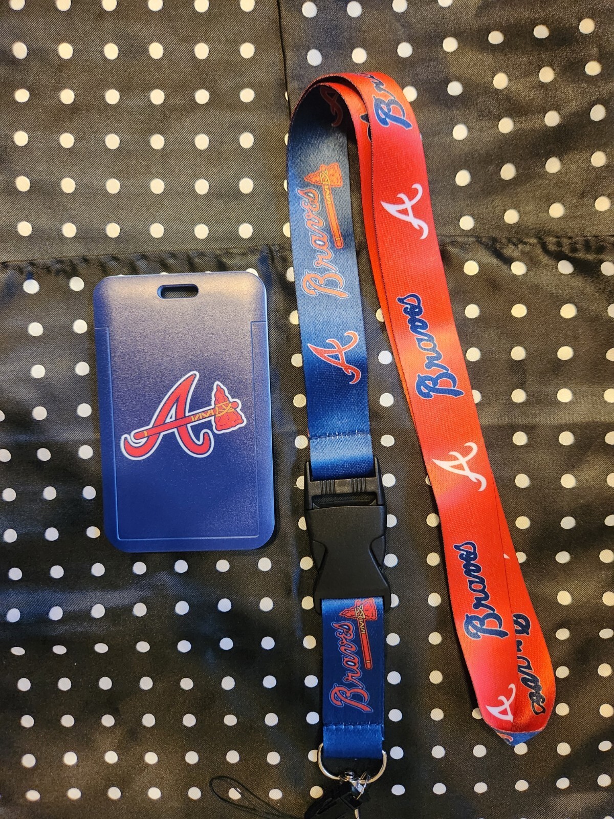 Atlanta Braves MLB Lanyard Keychain & ID Holder