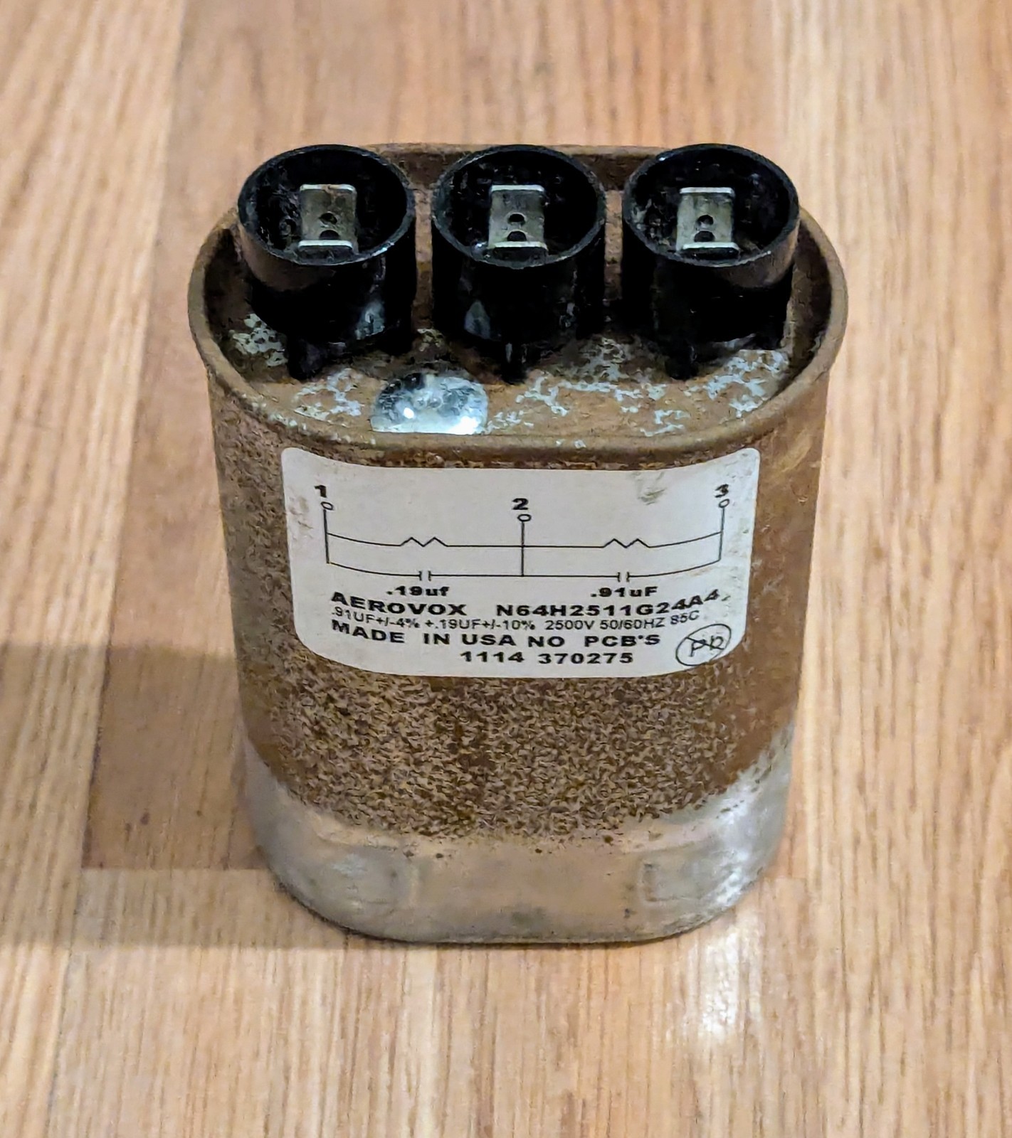TurboChef 100232 Capacitor High Voltage Dual  0.91UF0.19UF