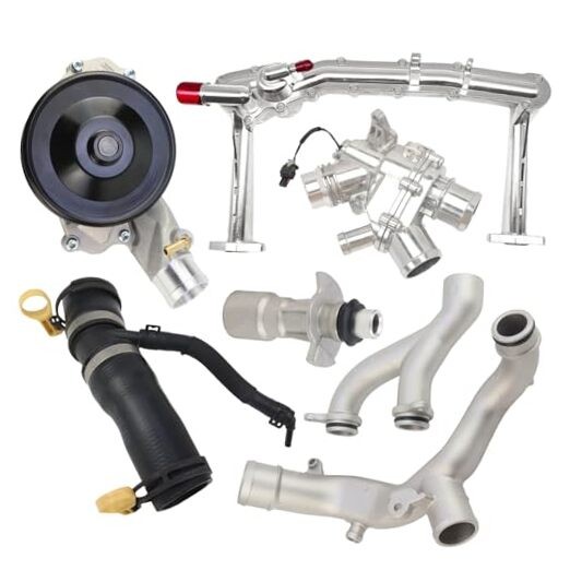 Upgraded Aluminum Coolant Water Pipe System Kit for Jaguar F-Type F-Pace XF XJ
