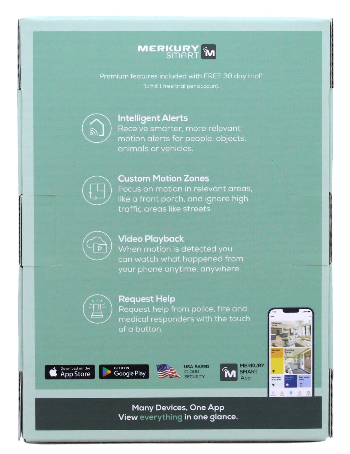 Merkury Smart Battery Doorbell Camera (Black)