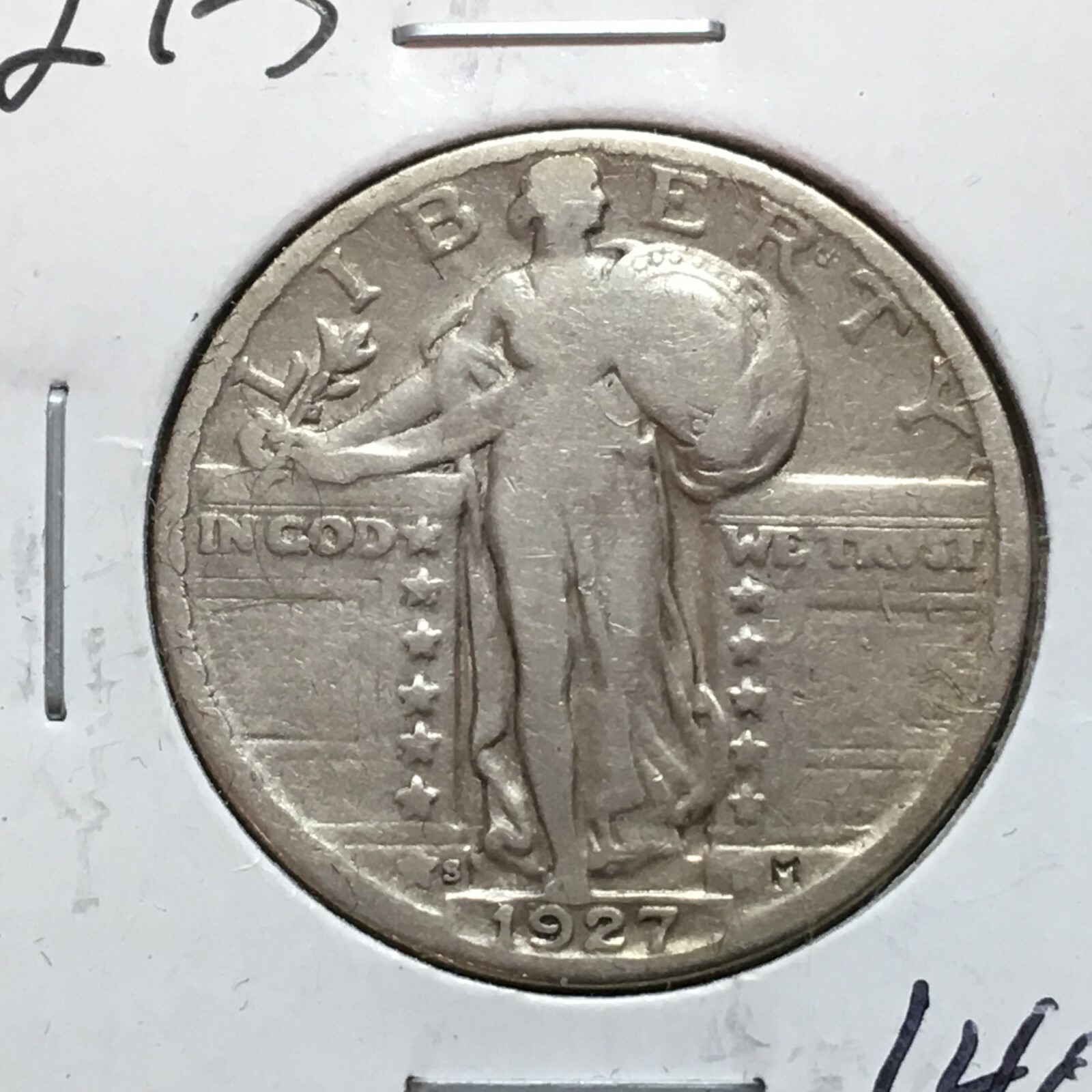 1927-S   Standing Liberty Quarter   Low Mintage    Combined Shipping
