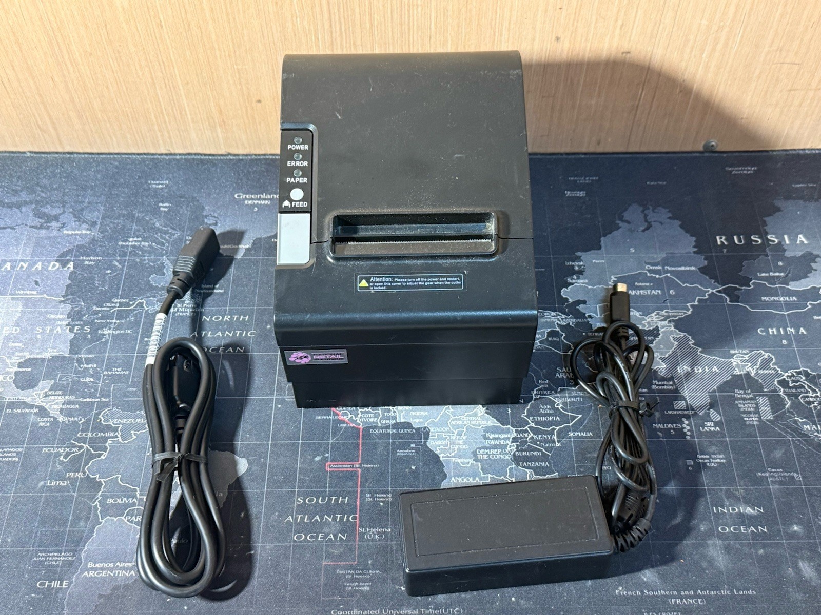 National Retail Solutions Thermal Receipt Printer RP80-US with Power Supply