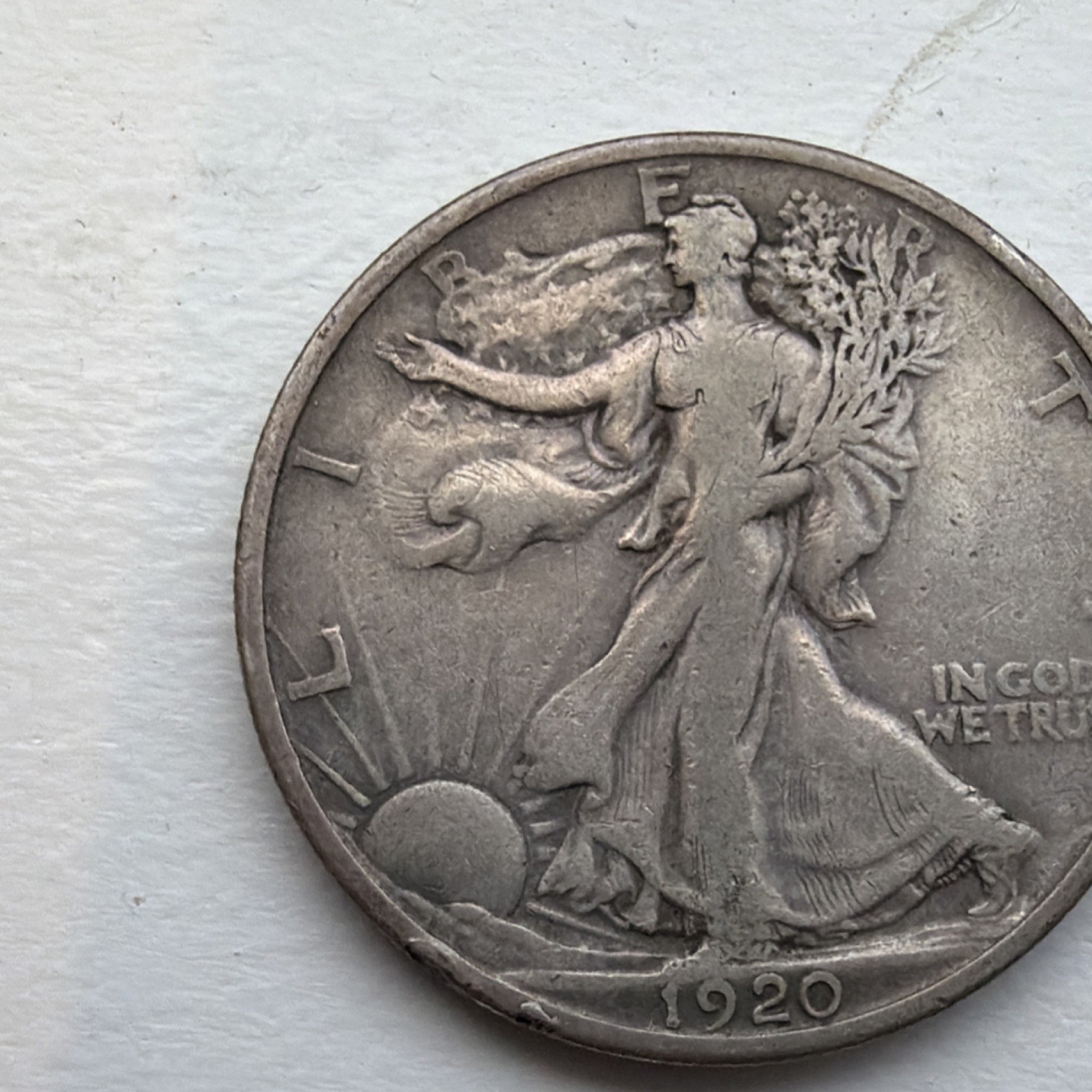 1920 Walking Liberty Half Dollar 50C Silver .900 Business Strike Philadelphia