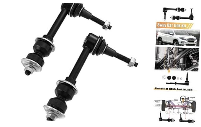 2pcs Front Sway Bar Links K80885 Suspension Stabilizer Bar Link Kit for Dodge