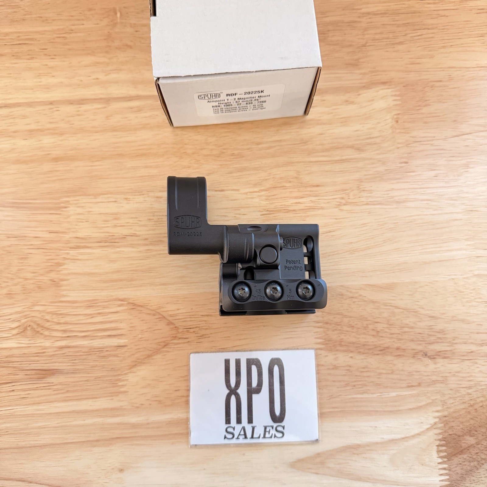Spuhr Aimpoint T-2 2.25" PIC Magnifier Mount, 57mm Height (RDF-20225K)