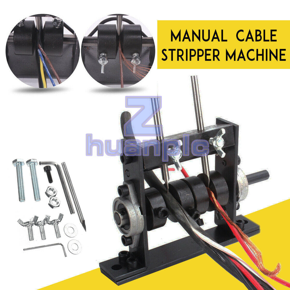 1-30mm Scrap Cable Peeling Stripper Fixture Manual Copper Wire Stripping Machine