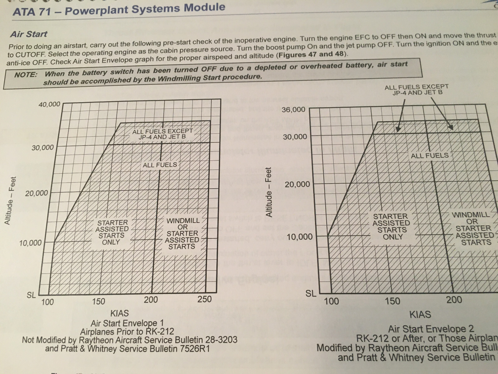 BeechJet 400A Powerplant Systems Booklet Manual