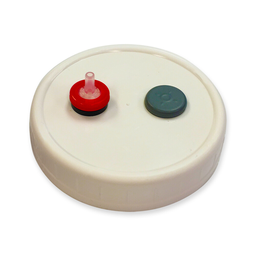 MycoLIDS™ Mushroom Grain Spawn Injectable Mason Autoclave Safe Wide Mouth Cap
