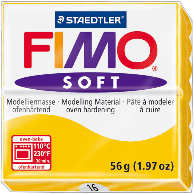 Fimo Soft Polymer Clay 2oz-Sunflower (Pack of 6)
