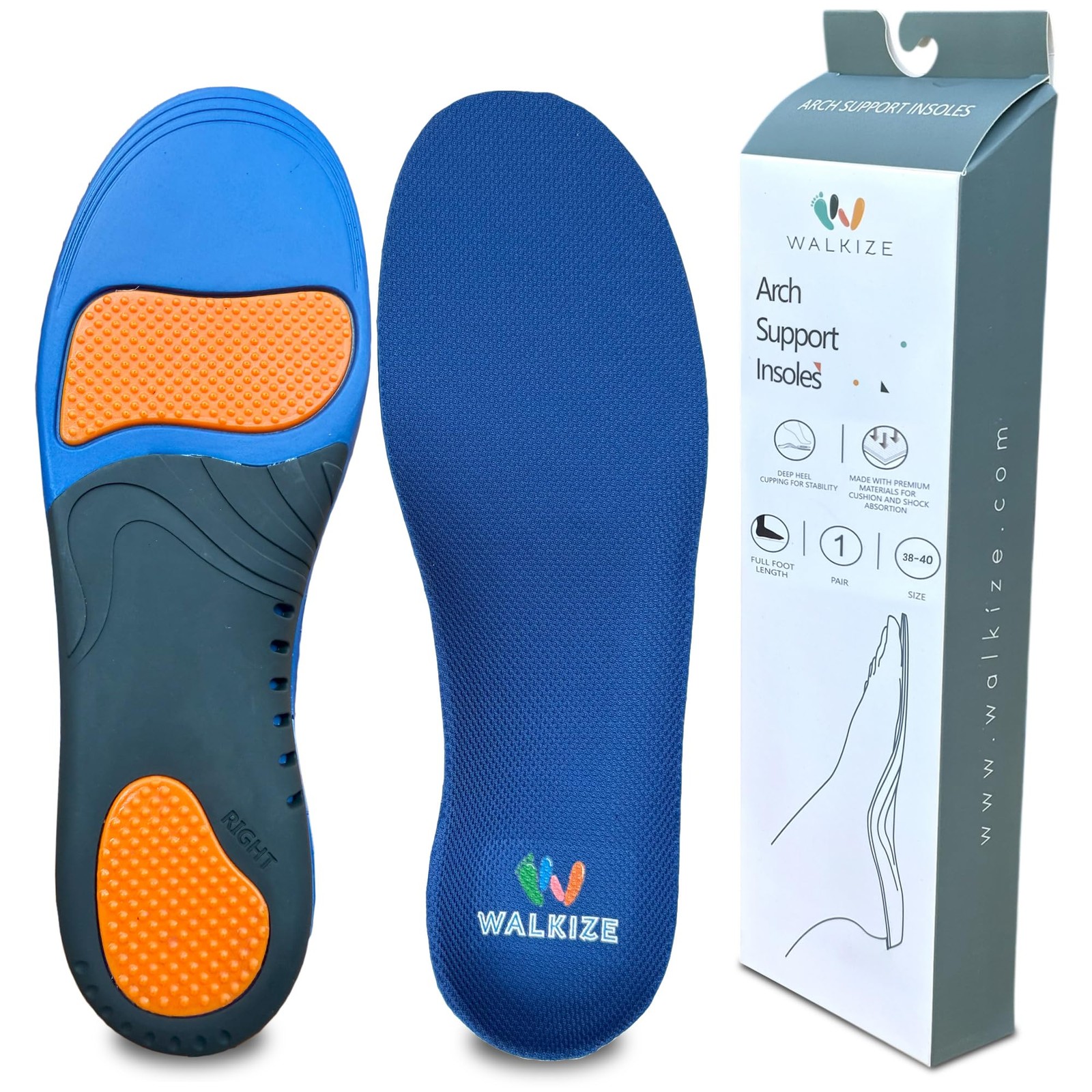 Arch Support Insoles Women - Plantar Fasciitis Relief, High Arch Support Shoe...