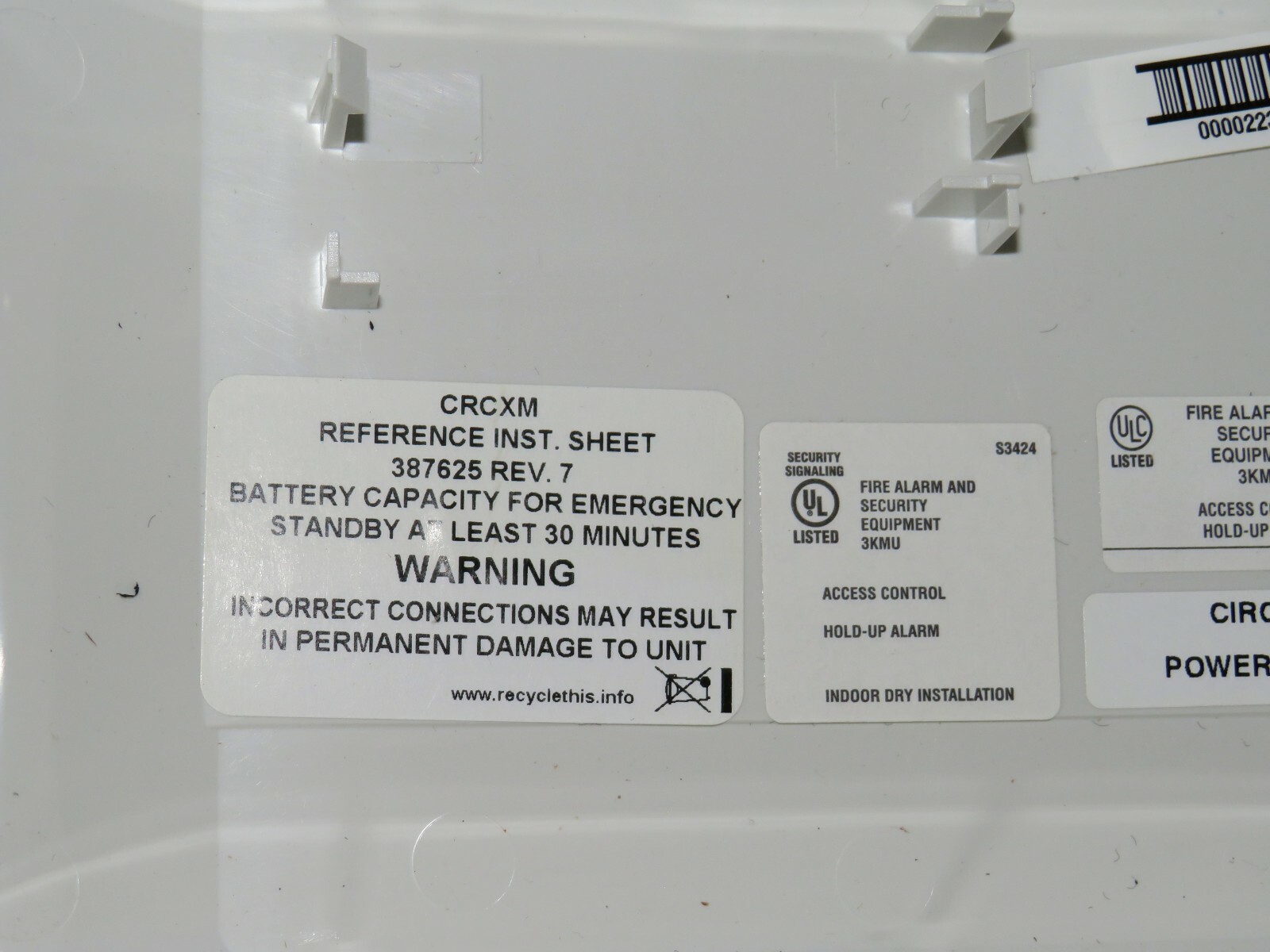 EST EDWARDS CRCXM CARD READER CONTROLLER EXPANDED MEMORY