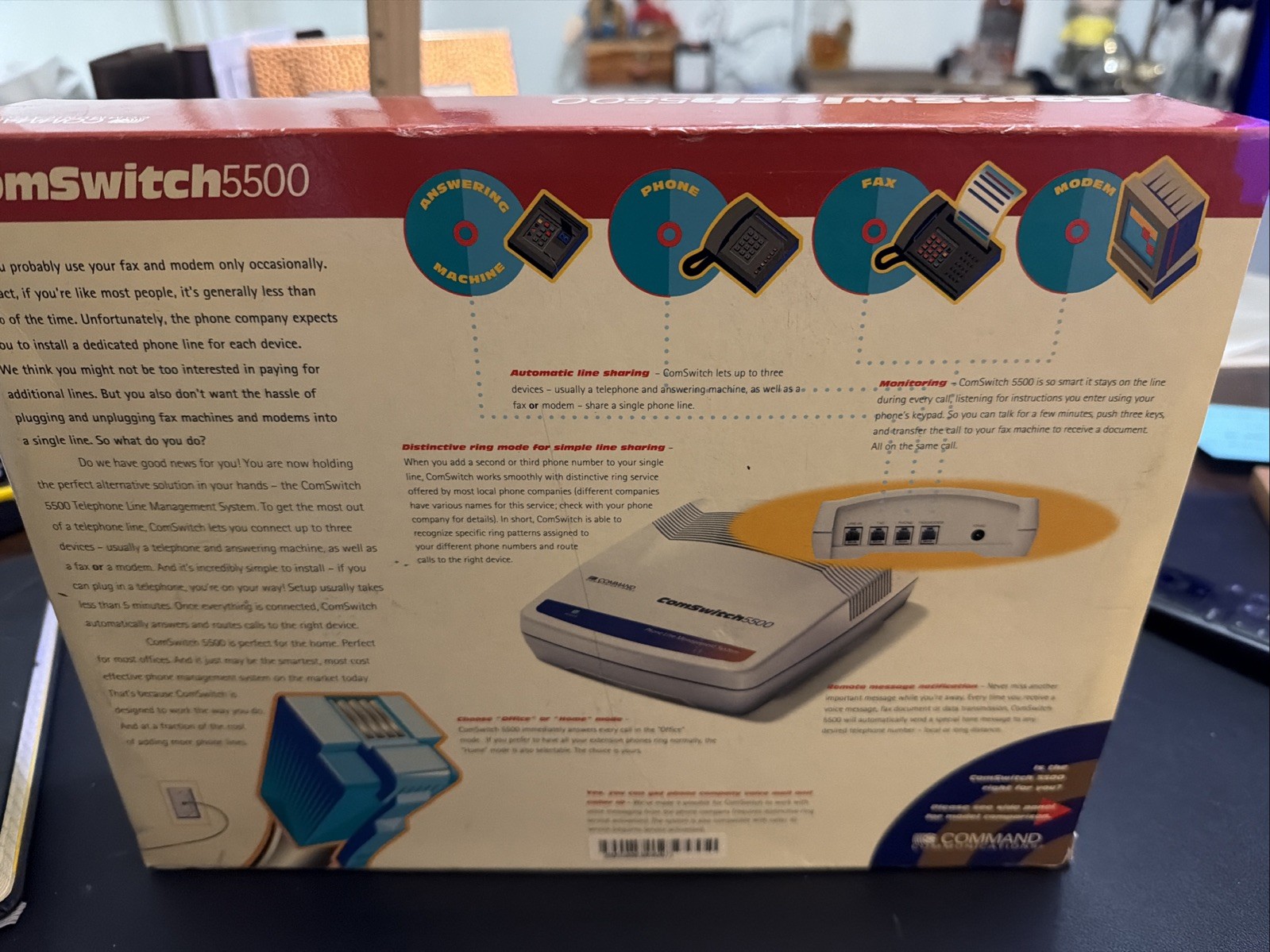 Command Communications Com (CS5500) 4-Ports External Switch Not Tested