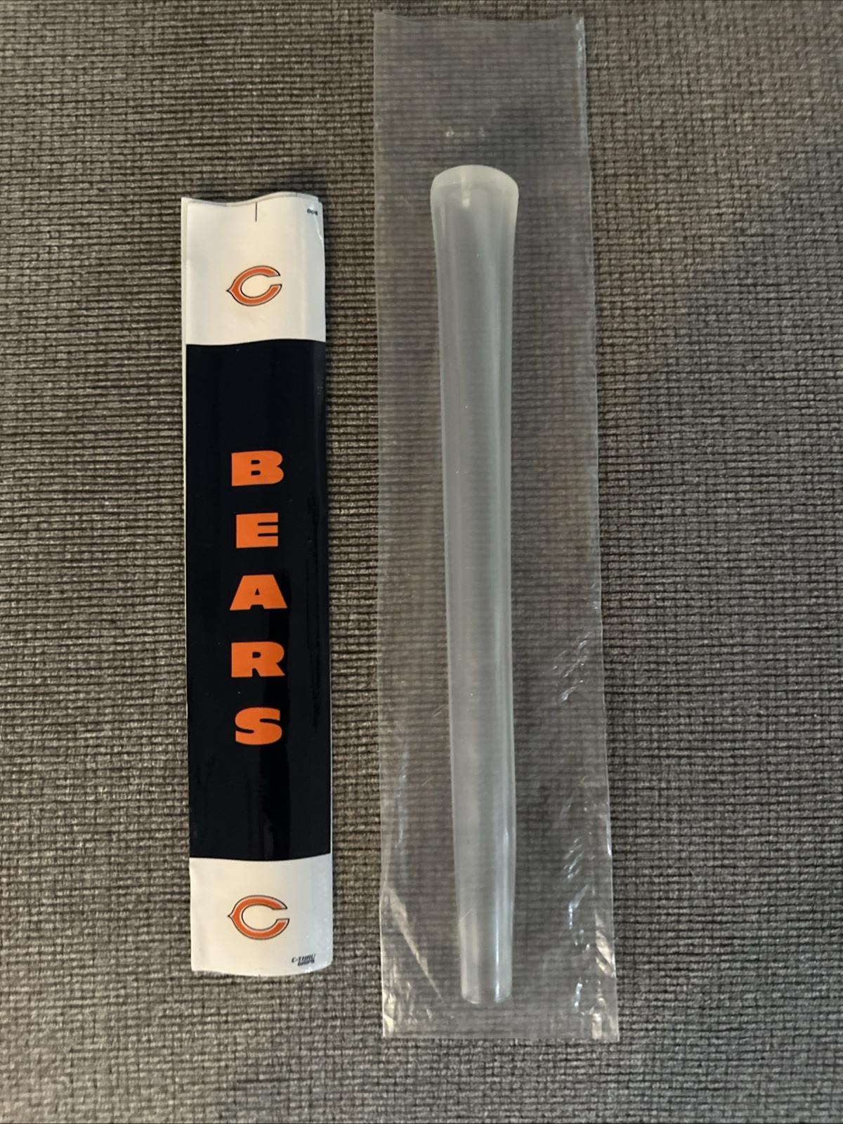 C-Thru Golf Putter Grip Chicago Bears Clear Grip Inner Sticker NFL White