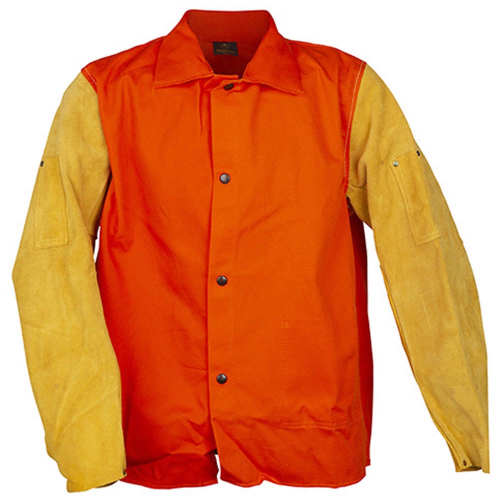 TILLMAN 9230D5X Jacket Leather Sleeves,Cotton,Orange,5XL 797WA4