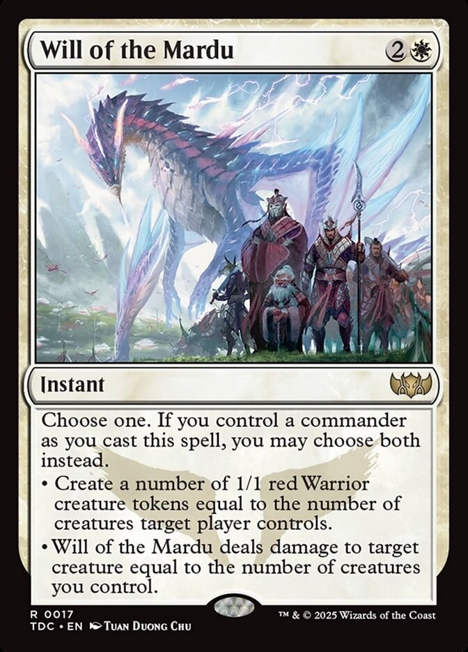 Will of the Mardu 0017 Non Foil Rare Tarkir Dragonstorm Commander MTG NM