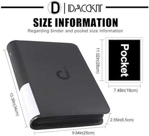 D DACCKIT Comic Binder，Comic Book Album with Sleeves Fits Regular Comics and ...