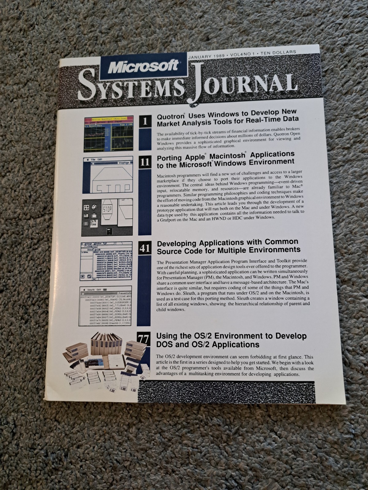 January 1989 Vol. 4 No. 1 Microsoft Systems Journal