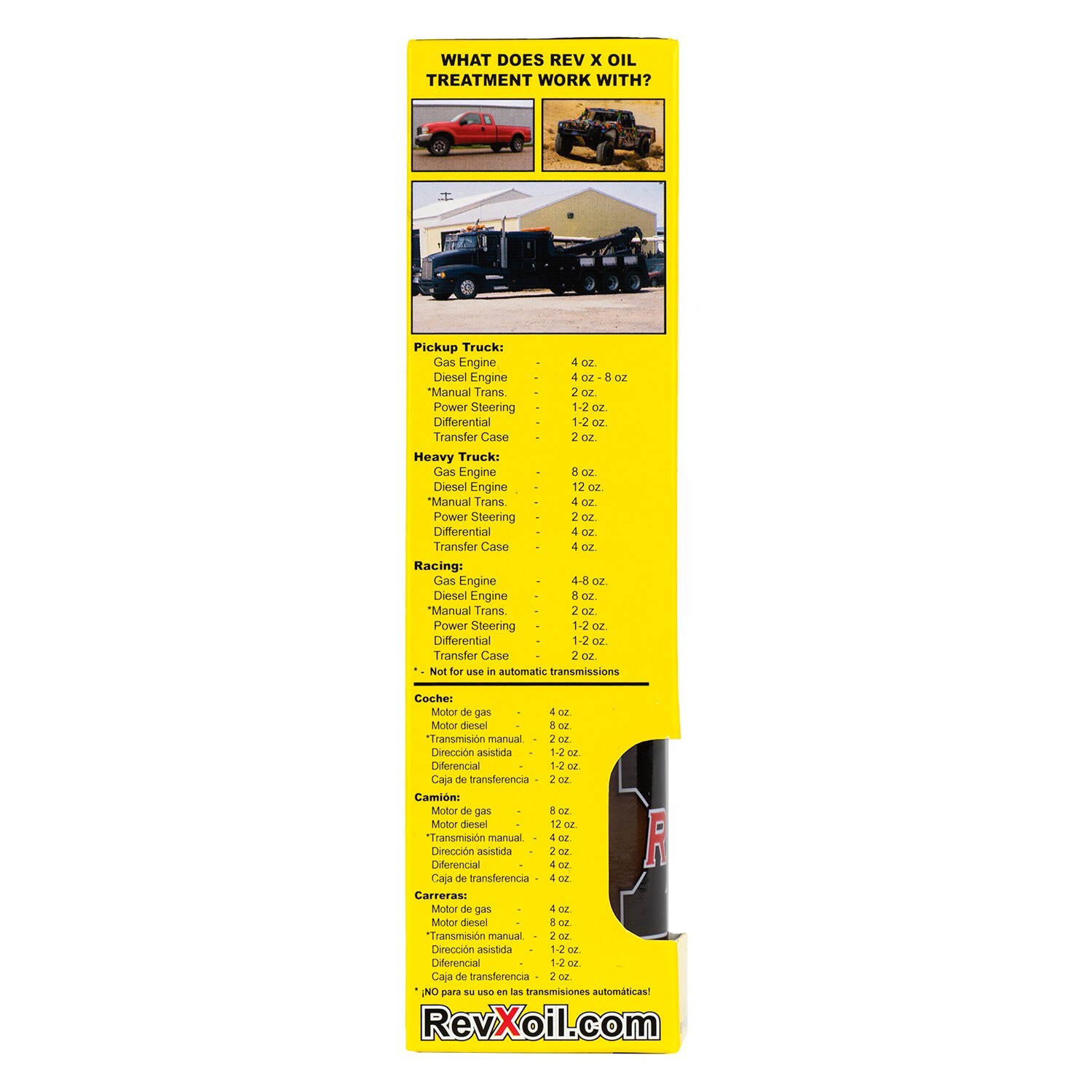 REV X Diesel Engine Treatment Kit - Oil & Fuel Treatment - Cleans Injectors