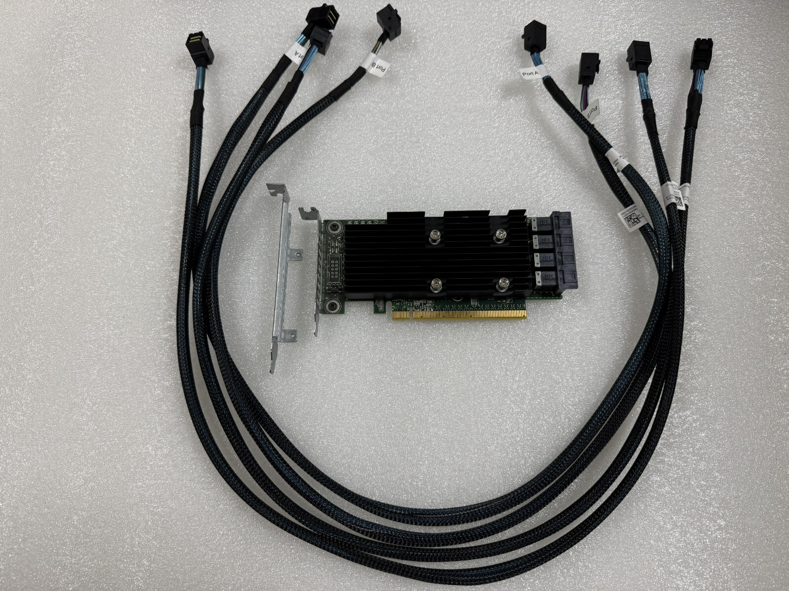 DELL R730xd GY1TD 0GY1TD P31H2 SSD NVMe PCIe EXTENDER EXPANSION CARD + 4 cables