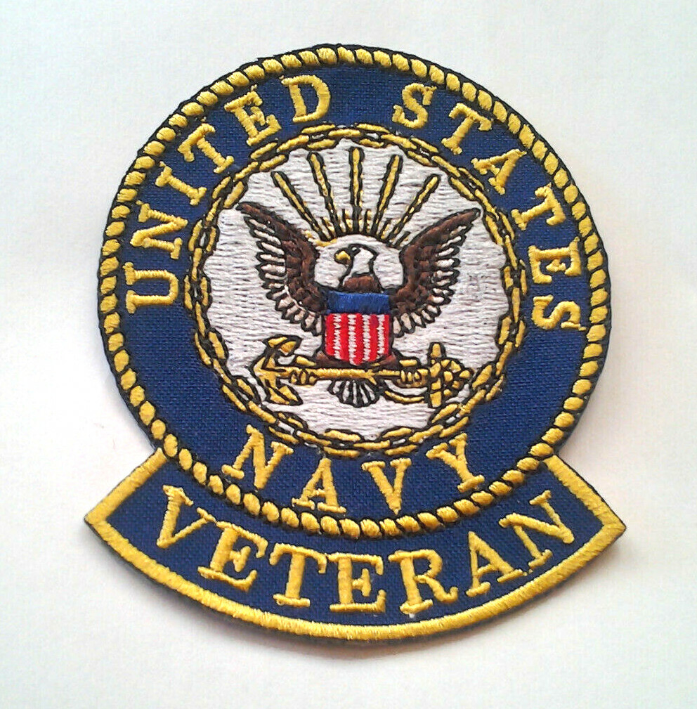 UNITED STATES NAVY VETERAN (3-1/2") Military Patch PM5126 EE