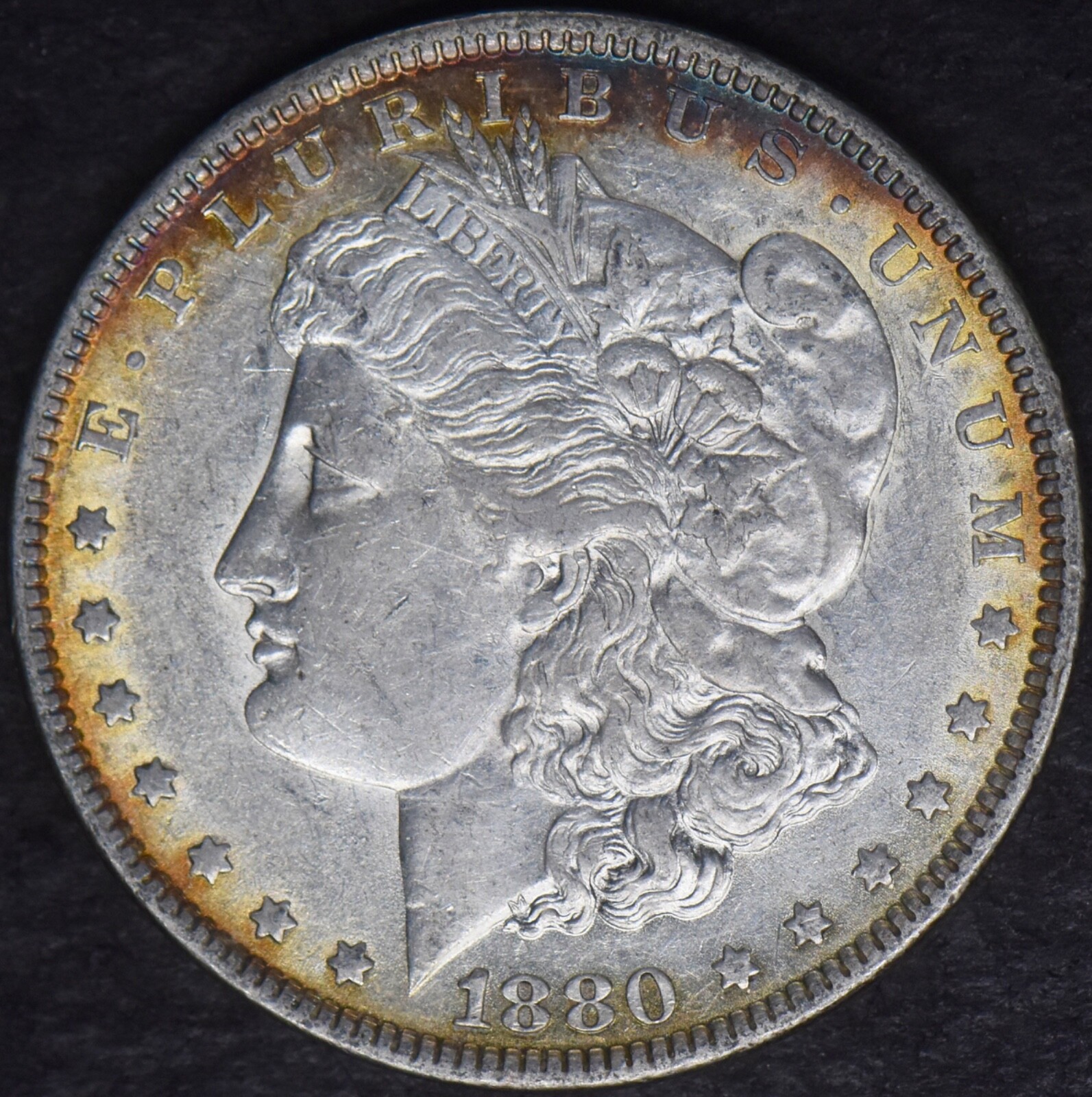 1880 Morgan Silver Dollar Toned - ✪COINGIANTS✪