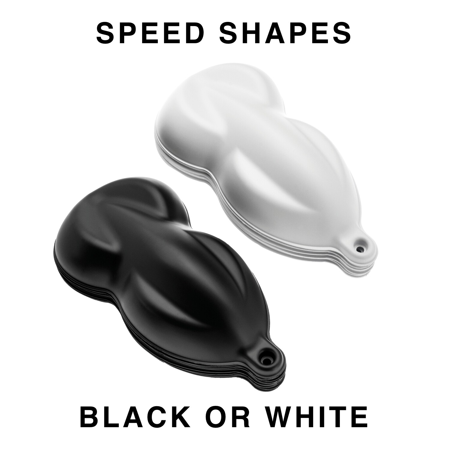 10 Pack Speed Shapes Black / White - Plastic Paint Model/Display Hydrographics