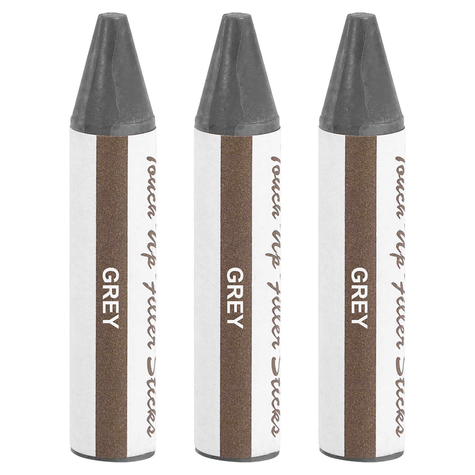 Wood Filler Stick, 3 Pcs Wax Sticks Wood Touch Up Markers, Grey