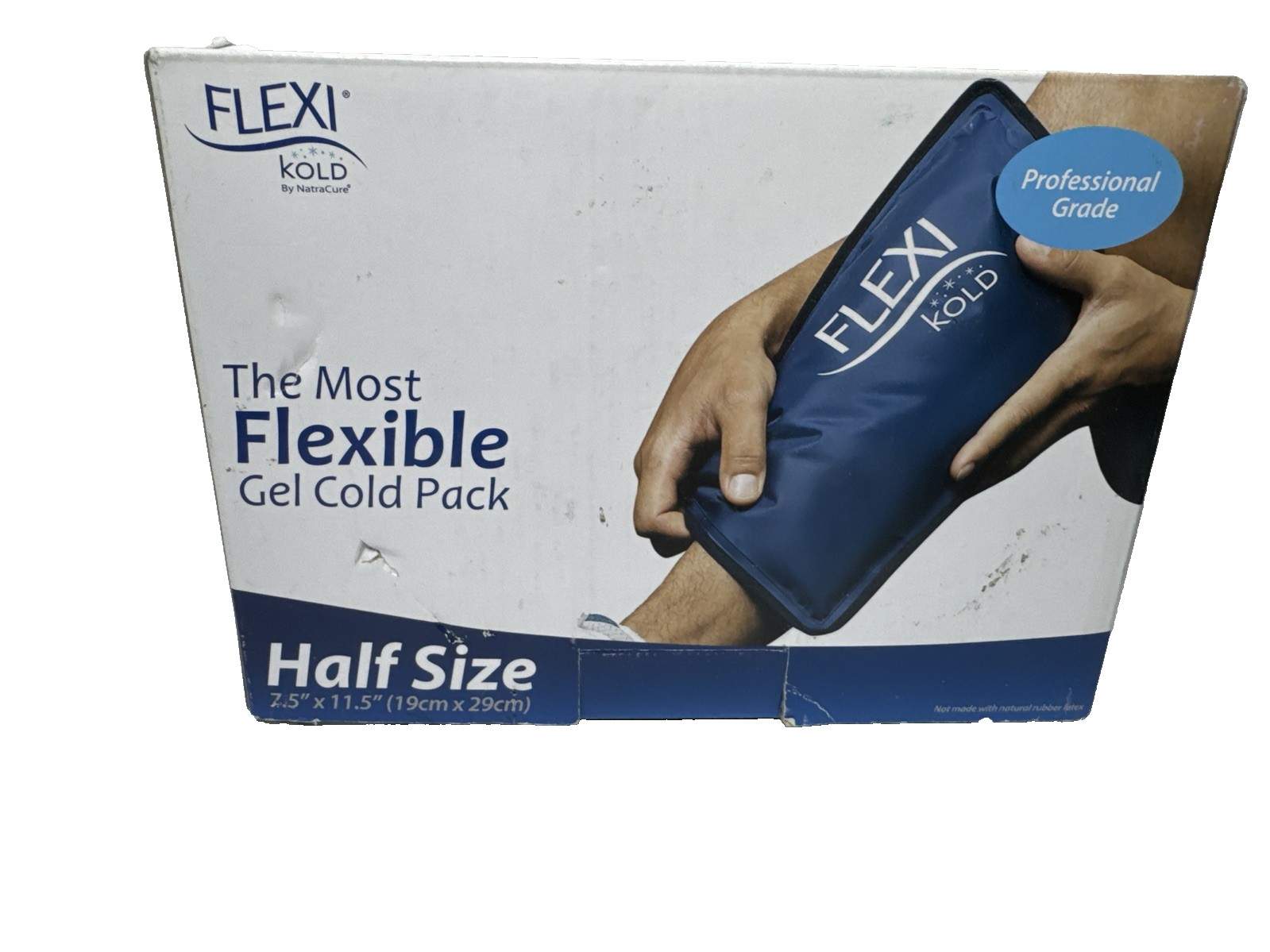 FlexiKold Reusable Gel Ice Pack (Standard Large: 7.5" x 11.5" 19cm) Half Size