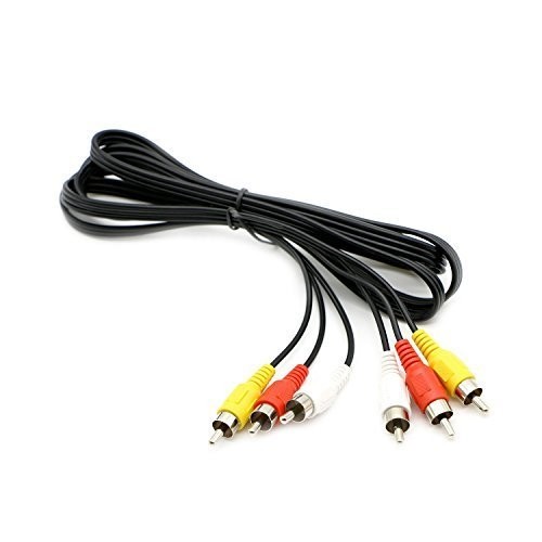 PASOW 3 RCA Cable Audio Video Composite Male to DVD (6 6 Feet