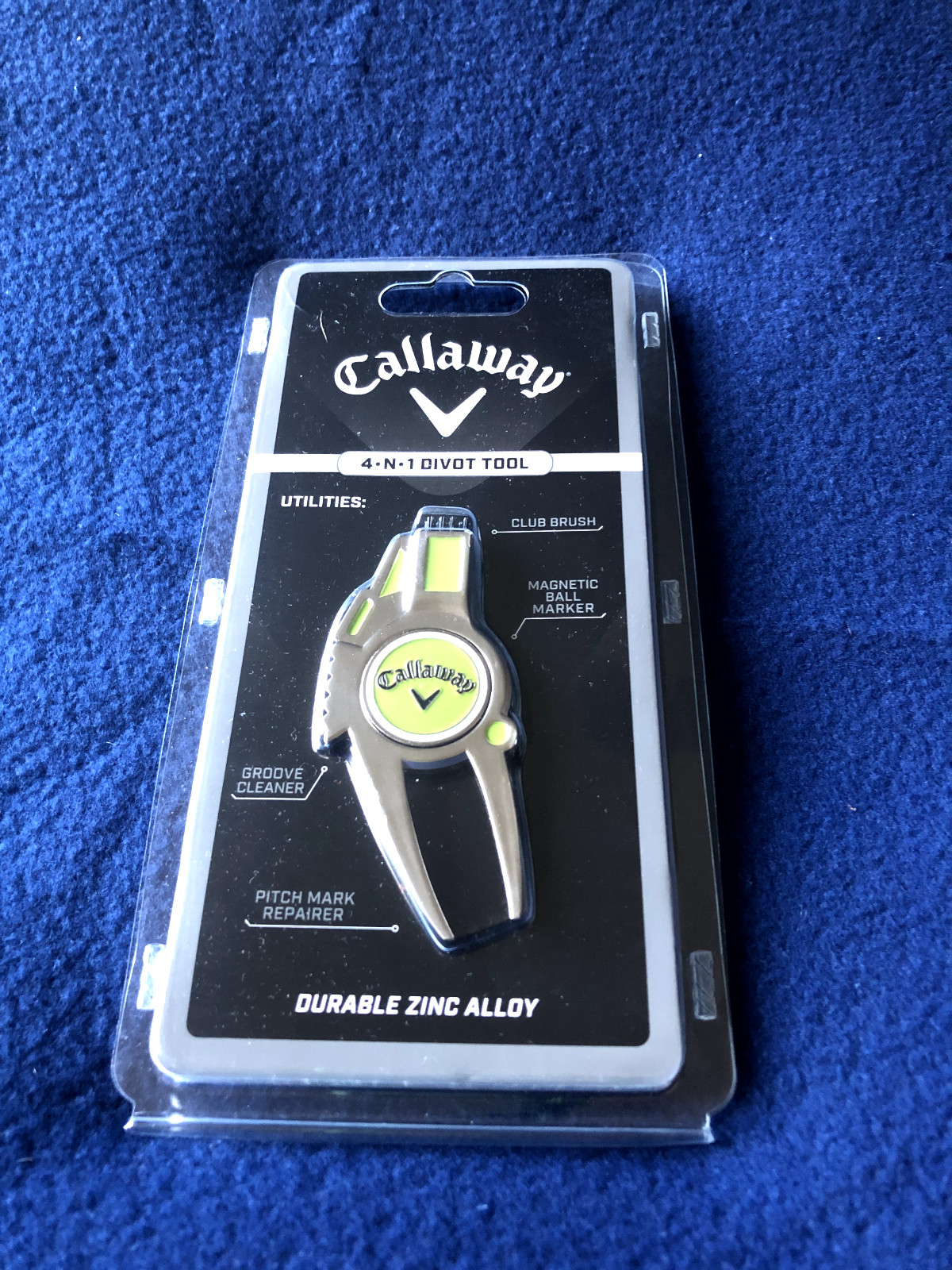 Callaway 4 In 1 Divot Tool Silver w/green