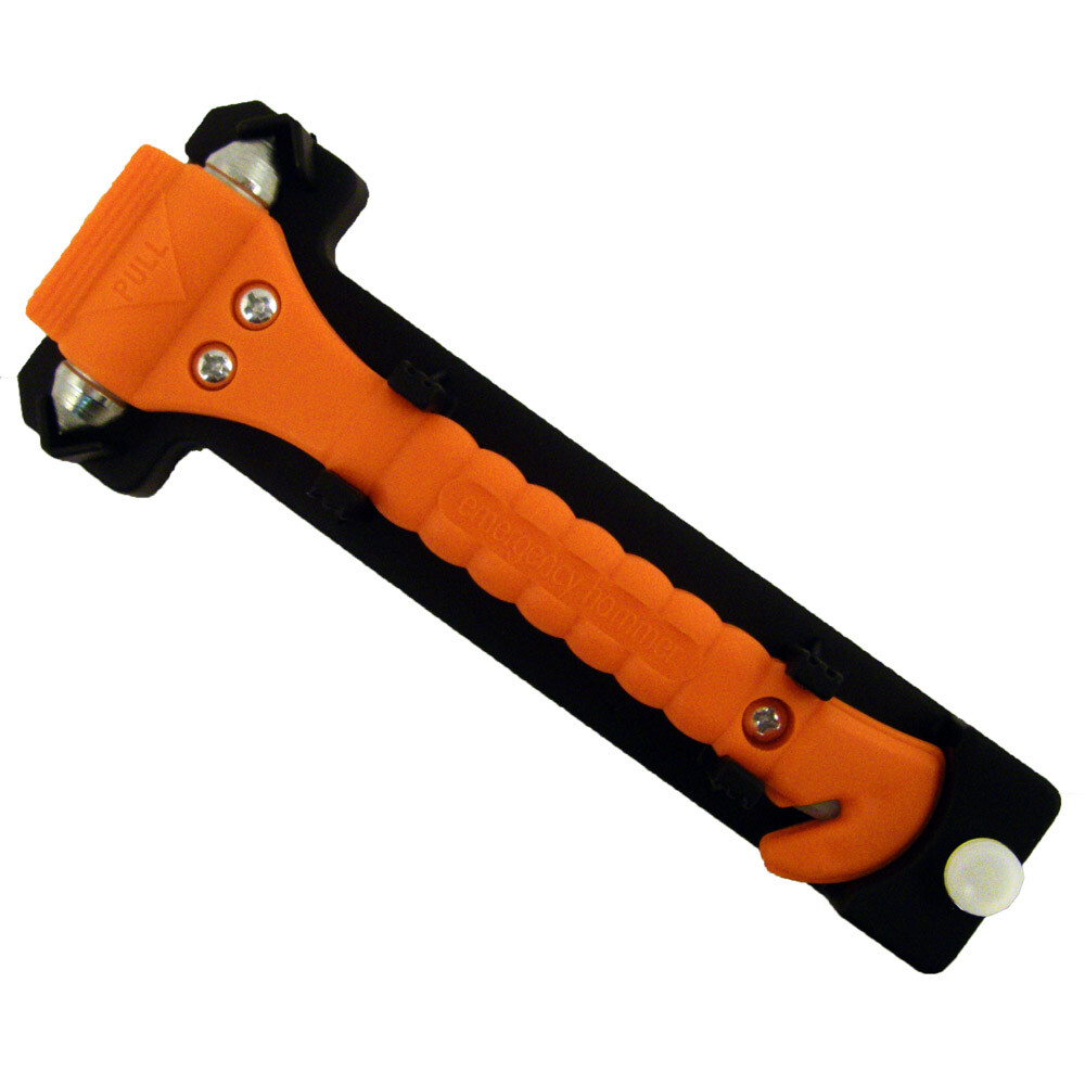 Orange Emergency Hammer Window Punch and Seat Belt Cutter