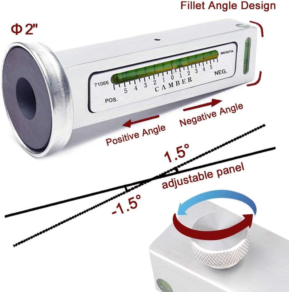 Adjustable Magnetic Gauge Tool Camber Alignment Tool Strut Wheel Alignment Tool