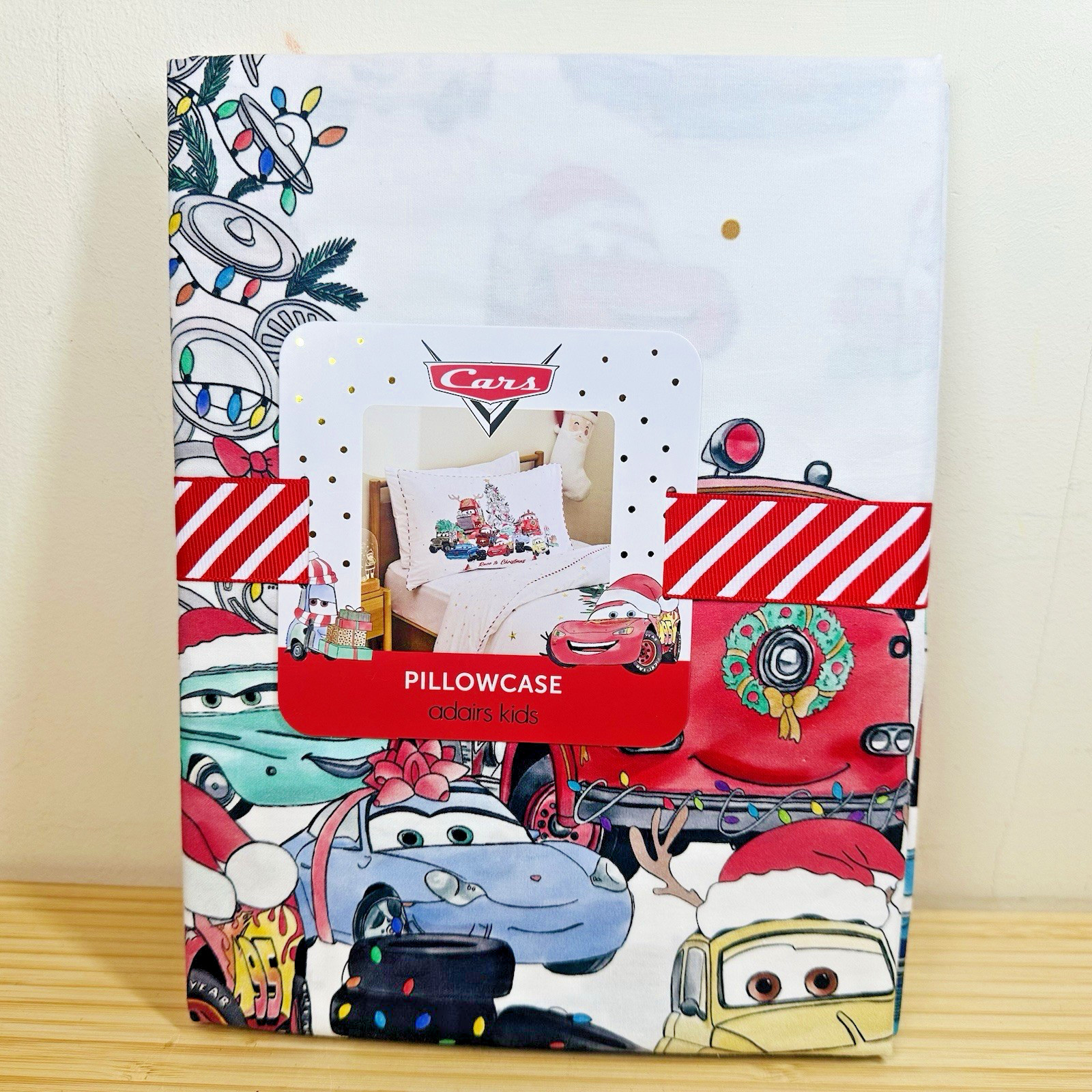 Disney Pixar Cars Race To Christmas Pillowcase