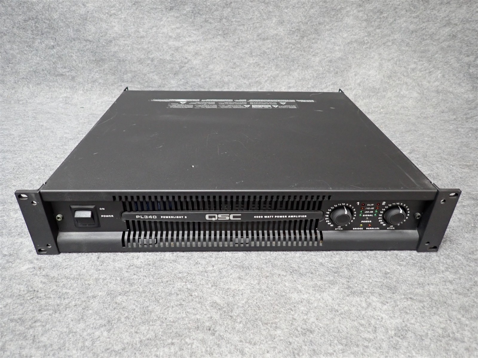 QSC PowerLight PL340 2 Channel Professional Power Amplifier 1350WPC (#36) (II7)