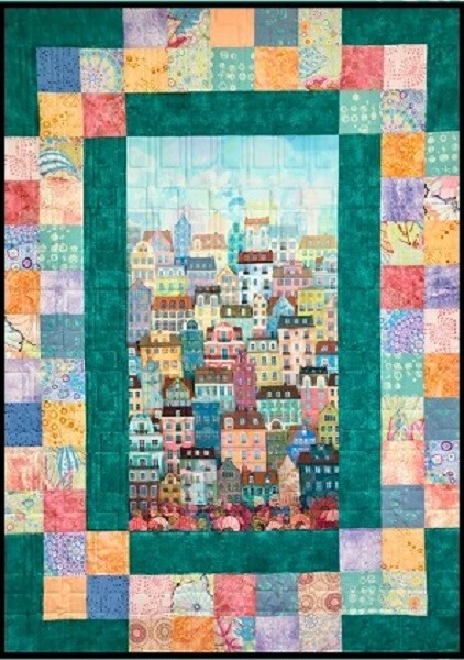 Hillside Charm Quilt Pattern-Using a Panel