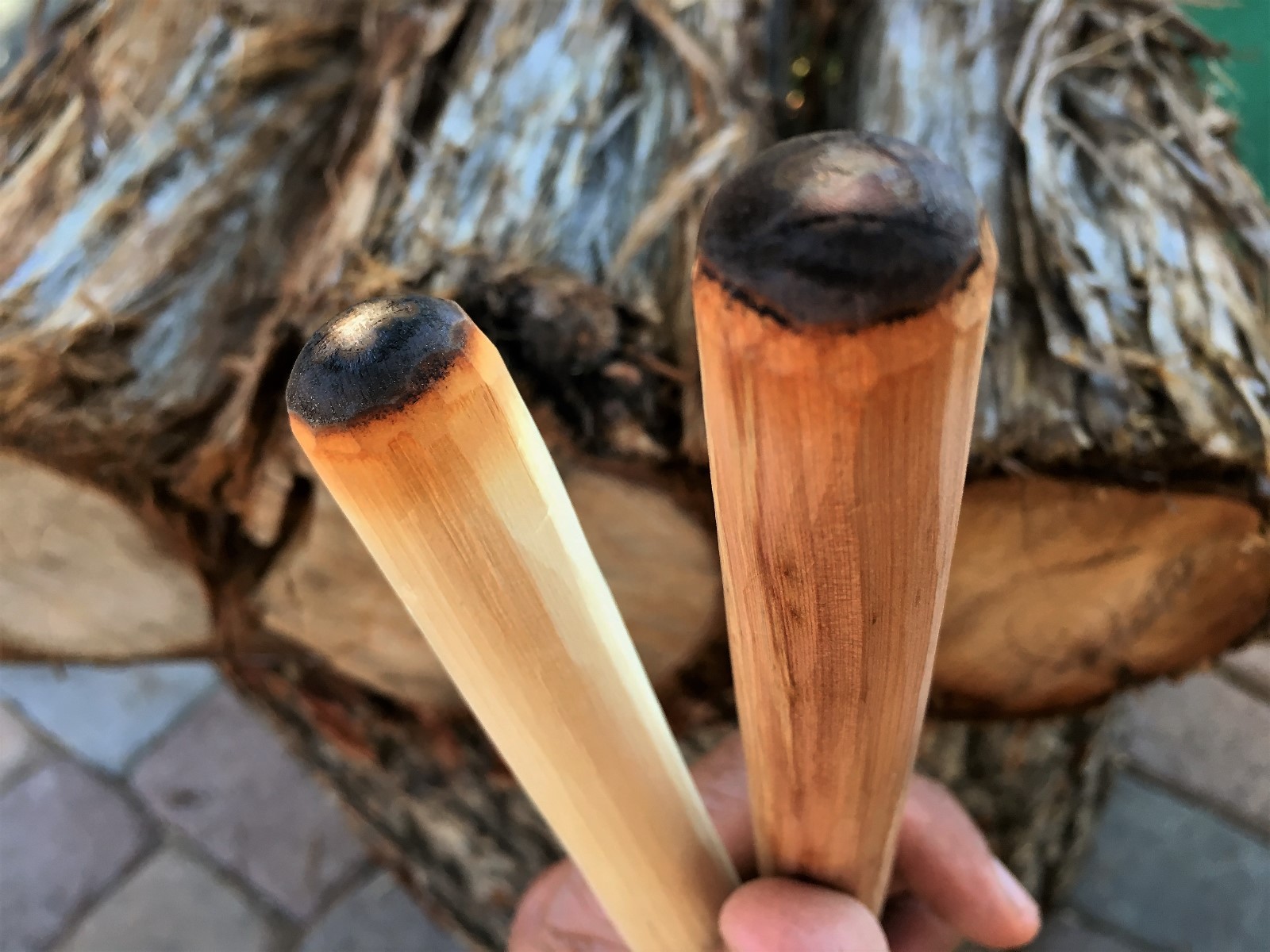 Bow Drill Spindle - Cedar, Primitive Friction Fire Starter