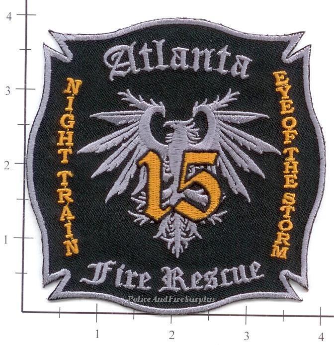 Georgia - Atlanta Station 15 GA Fire Dept Patch - Night Train