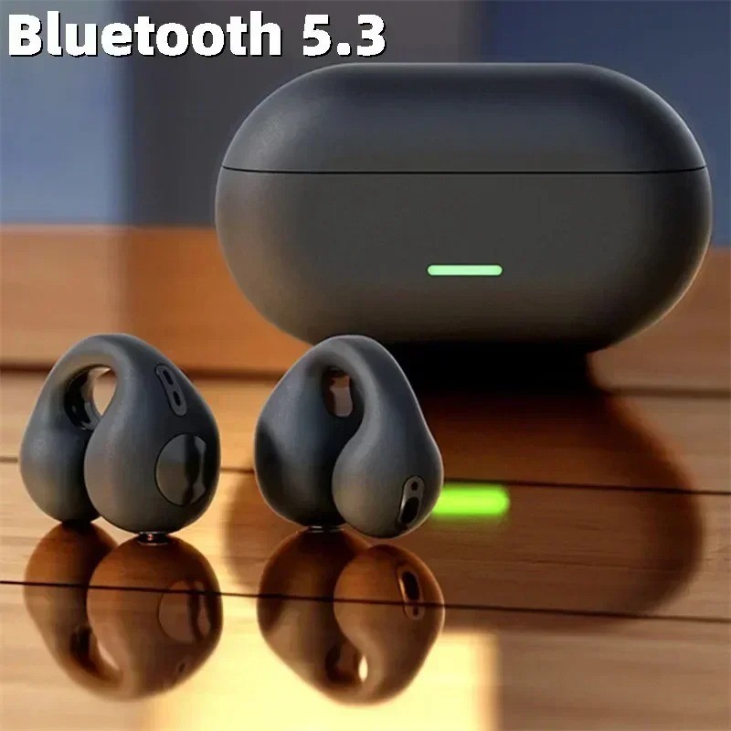 T75 Bone Conduction Wireless Bluetooth 5.3 Sports Headset HiFi Earphones