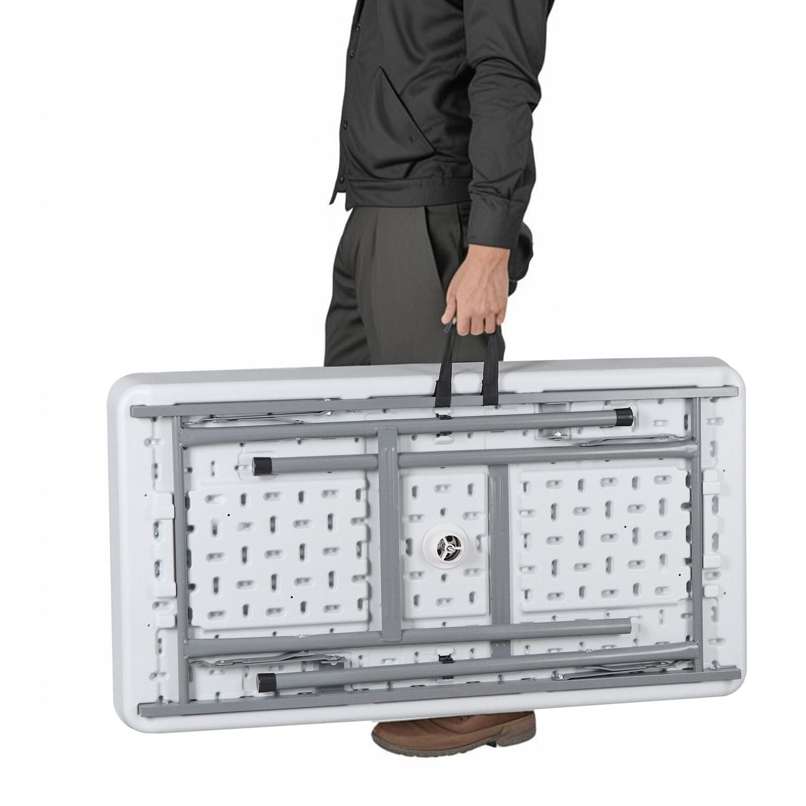 Party Ice Table W/ Cooler Matching Skirt For Elegant Refreshment Display HDPE