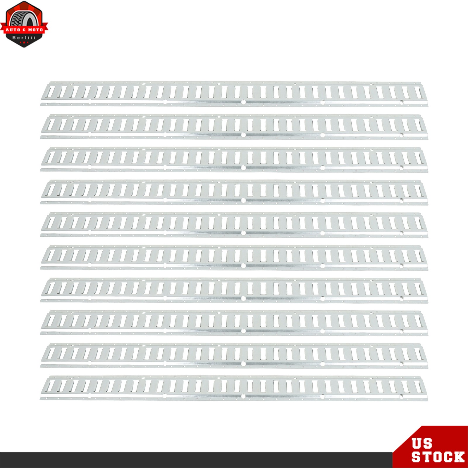 New 10 Pack For Trucks Trailers Cargo Vans Labwork 5' E Track Tie Down Rail Kit