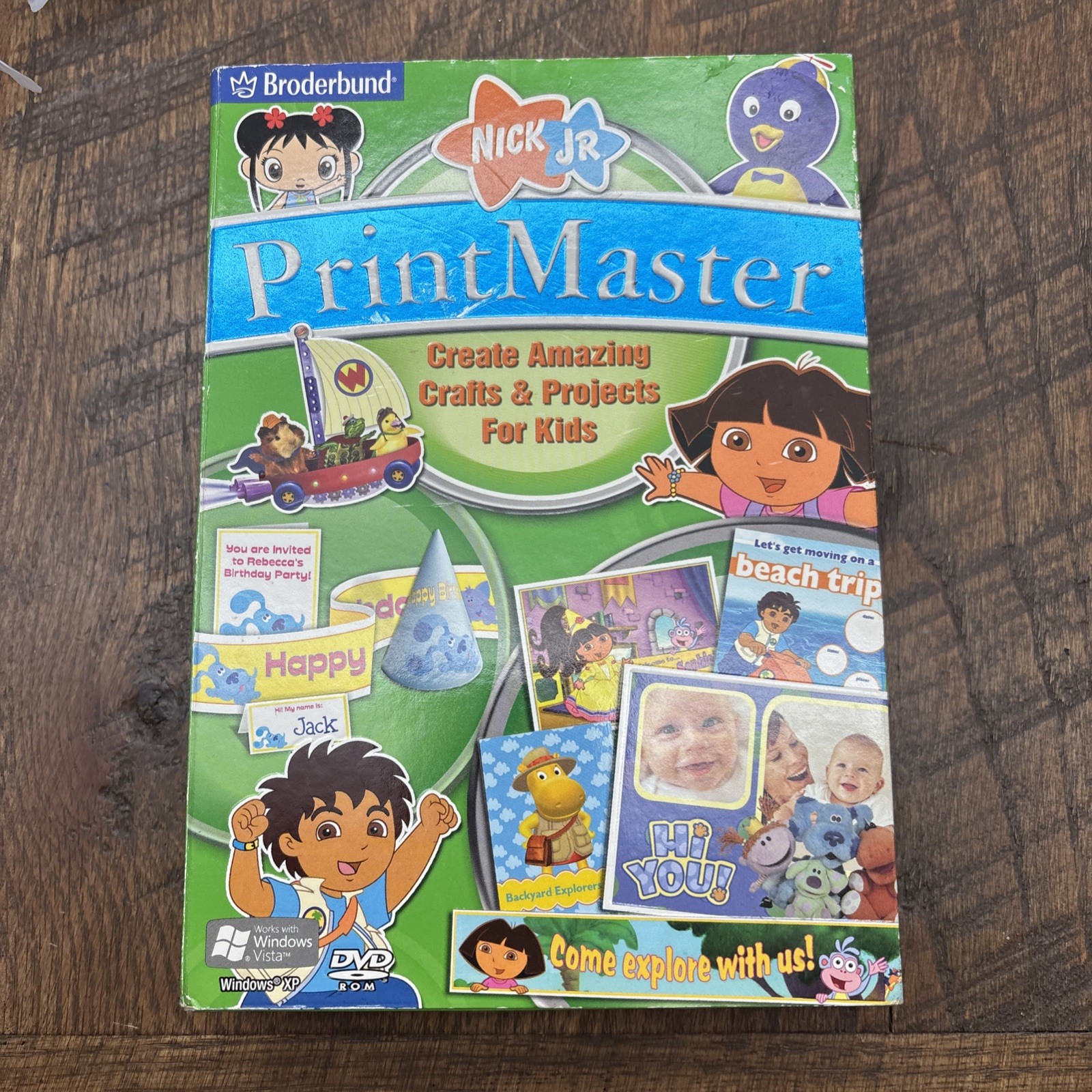 Broderbund Print Master Nick Jr. Edition. New