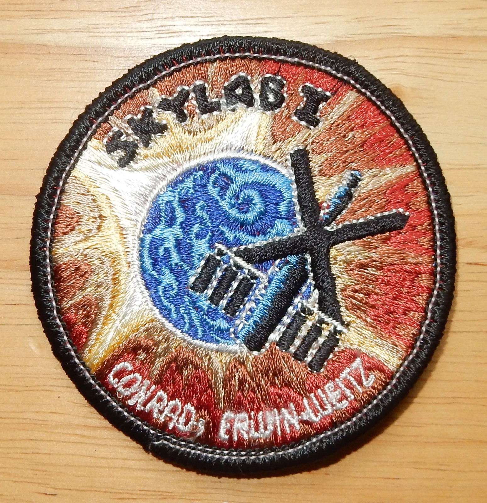 Skylab 1, NASA Conrad,  Weitz & Kerwin Iron-On Patch (1973)
