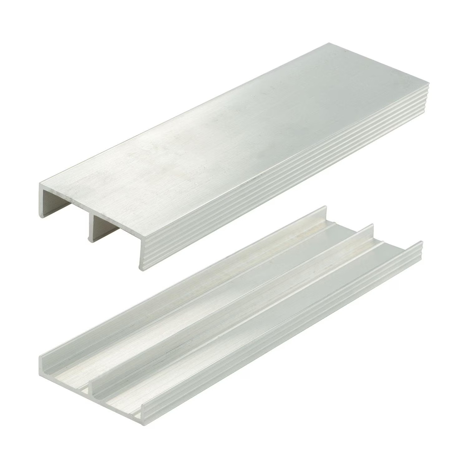 Outwater 3/4" Mill Alum Slide Door Track Set - Size Options