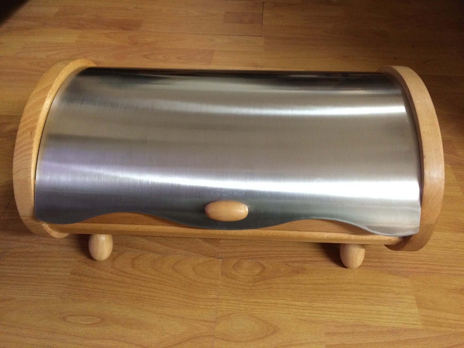 Bread Box Wooden Stainless Steel Bread Box Carbonized Unique Look