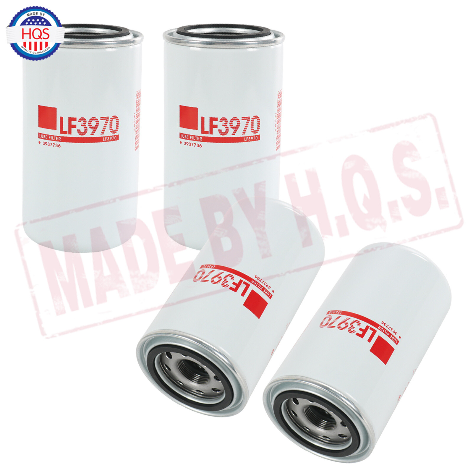 4 PCS LF3970 Oil Filters For Cummins Ford Freightliner Kenworth Fit For Cummins