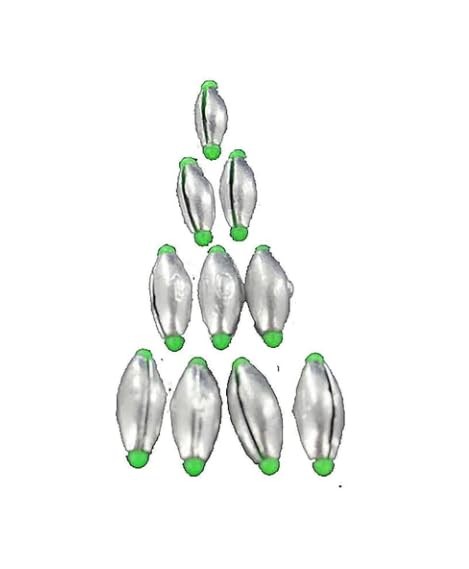 P-Line PRC-0 Sinkers Prc-0 Rubber Core 5Pc