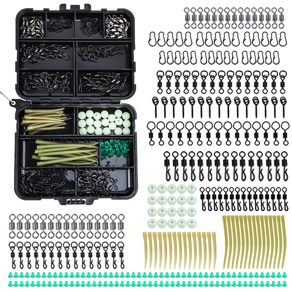 European Fishing Gear Kit 300pcs Plastic Aluminum Accessories for Anglers